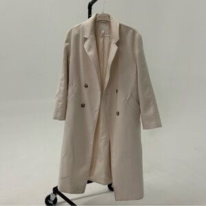 Elegant Beige Double-Breasted Coat